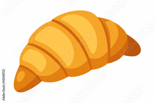 croissant clipart isolated on white background