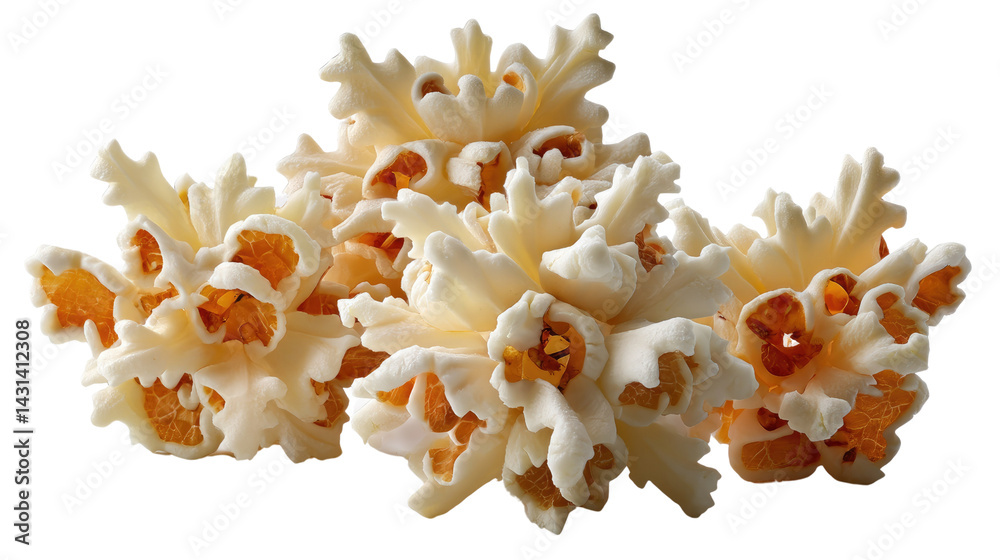 Popcorn Clusters: Fluffy, golden popcorn clusters, ready to be enjoyed as a delicious snack. Popcorn Clusters: Fluffy, golden popcorn clusters, ready to be enjoyed as a delicious snack.