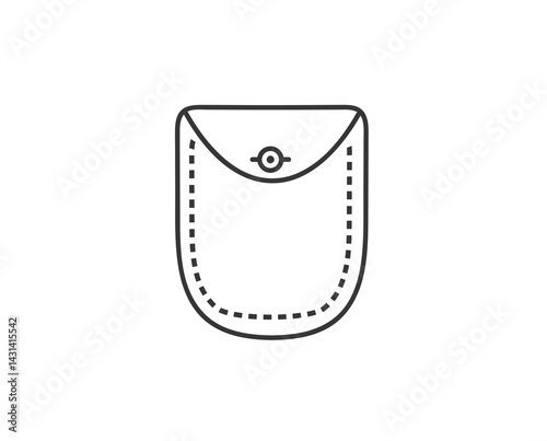 png pocket design with patch shirt badge bag cotton stitch symbol vector fashion apparel clothes drawing man woman casual attire t-shirt outline denim textile graphic

