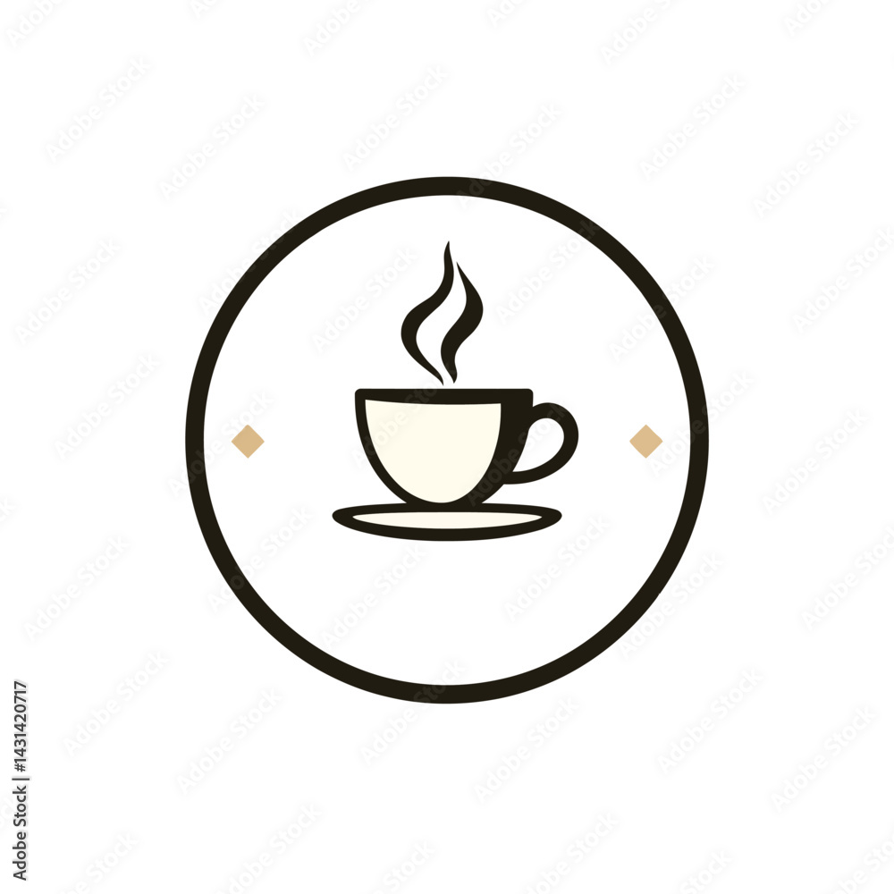 Coffee shop logo design vector illustration for cafe and restaurant branding and marketing material Coffee shop logo design vector illustration for cafe and restaurant branding and marketing material