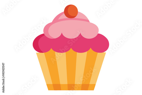 cupcake vector illustration white background 