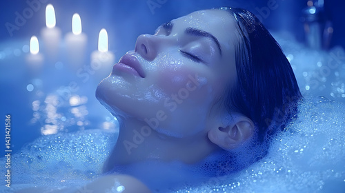 Obraz na płótnie Serene Underwater Relaxation w salonie