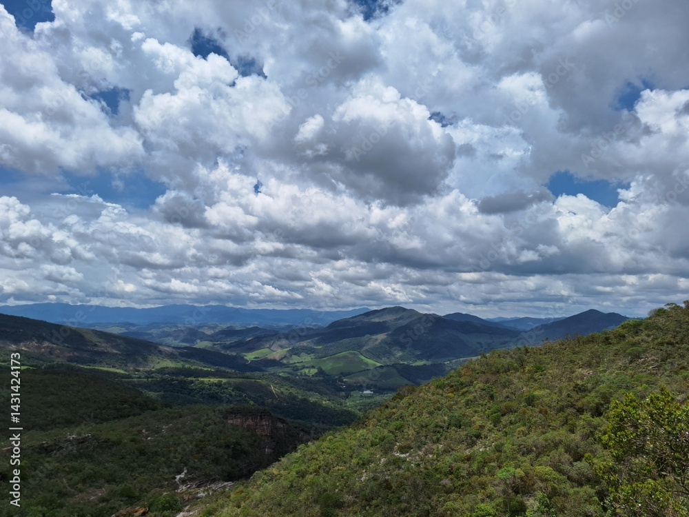 Fototapeta premium mountains and clouds