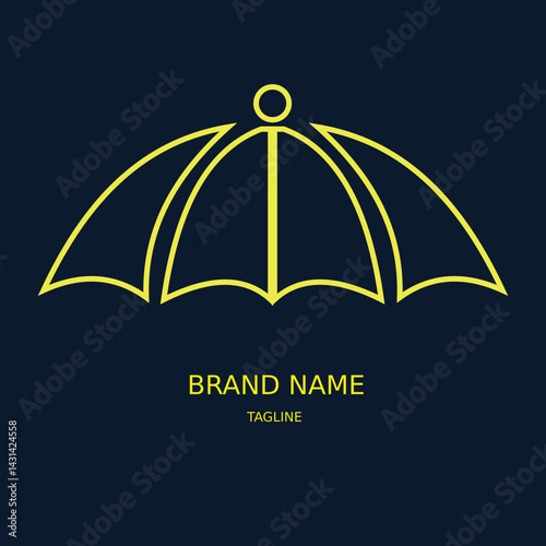umbrella logo vector illustration