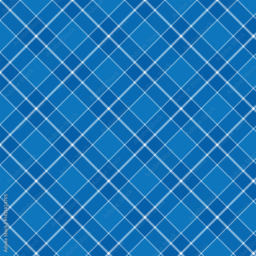 Plaid repeat pattern in blue.Checkered tartan gingham graphic vector illustration background design for fabric and prints. Plaid repeat pattern in blue.Checkered tartan gingham graphic vector illustration background design for fabric and prints.