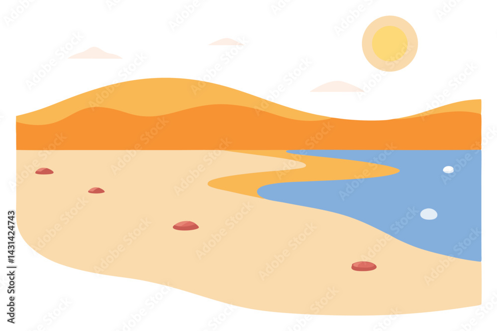 a-sandbar-revealed-at-low-tide-during-sunset--with.eps a-sandbar-revealed-at-low-tide-during-sunset--with.eps