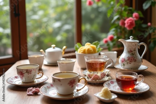 Wallpaper Mural Tea Time Refreshments Torontodigital.ca