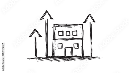 Business Expansion line art Key Elements of Sustainable Business Growth