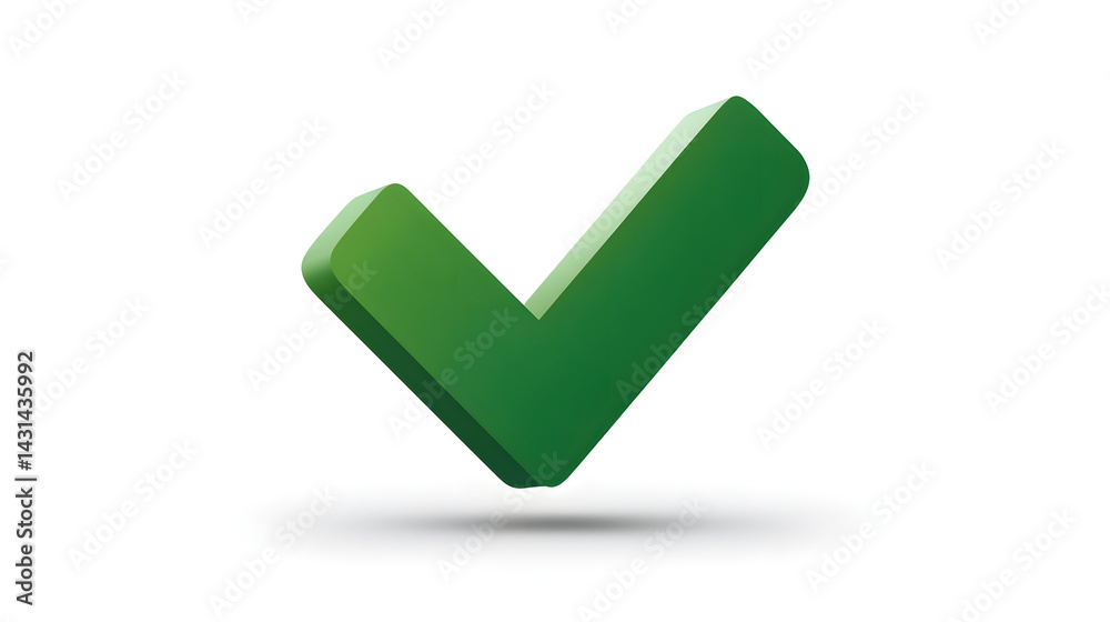 Checkmark with Shadow – Transparent UI Icon Element Checkmark with Shadow – Transparent UI Icon Element