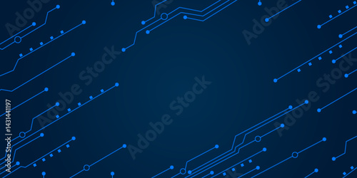 Technology background with hi-tech digital data connection system and computer electronic design.
