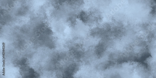 Abstract colorful background with watercolor effect. Black powder explosion on blue background. Smooth hand drawn digital art. Wet hand drawn texture.	