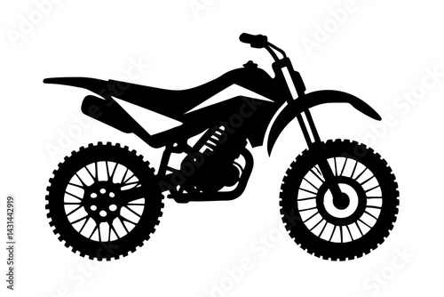 motorcycle silhouette vector illustration 