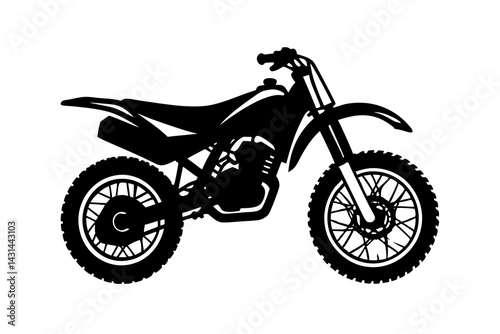 motorcycle silhouette vector illustration 