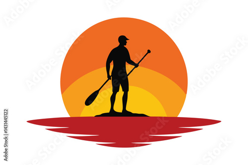 a-silhouette-of-a-person-on-a-paddleboard--gliding 