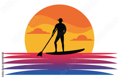 a-silhouette-of-a-person-on-a-paddleboard--gliding 