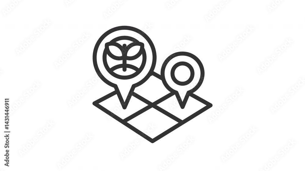 Animated field icon. Perfect for farm, agriculture, smartfarm, technology, innovation, wireless, garden, machine, internet, eco, digital, online, computer, technology, internet and connection Animated field icon. Perfect for farm, agriculture, smartfarm, technology, innovation, wireless, garden, machine, internet, eco, digital, online, computer, technology, internet and connection