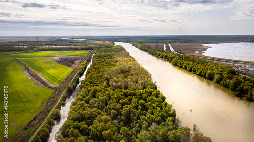 Danube Delta Landscape near Murighiol, Romania