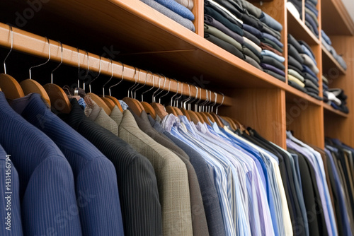 Closet transformation reveals neat organization in clothing storage before and after cleanup