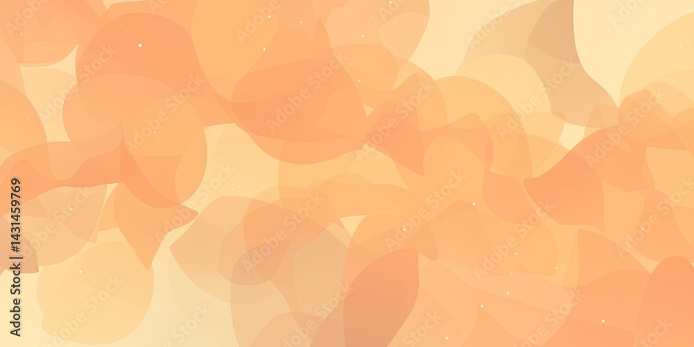 Abstract background with peach and cream color gradient and soft organic shapes design effect