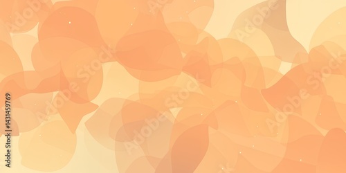 Obraz na płótnie Abstract background with peach and cream color gradient and soft organic shapes design effect w salonie