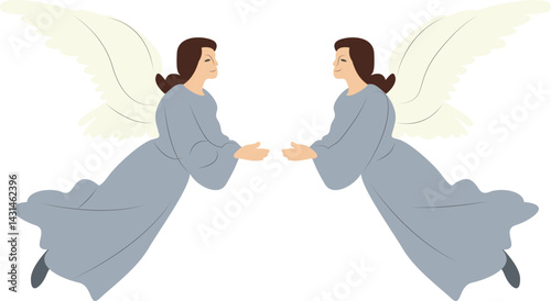 Two Angels Reaching, Celestial Grace