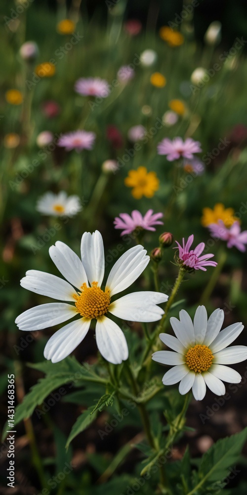 Fototapeta premium white daisy flower