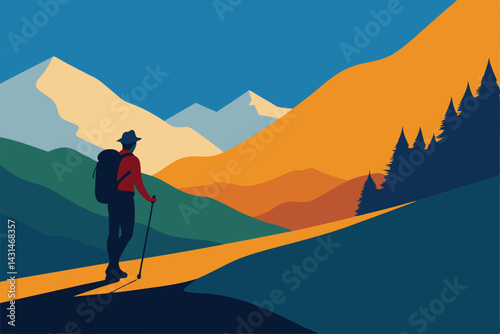 backpacker-hiking-through-sunny-valley--