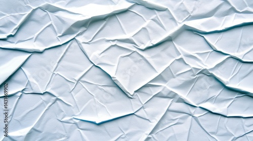 Wallpaper Mural Crumpled Light Blue Paper Texture Abstract Background Torontodigital.ca