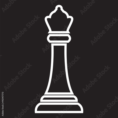 chess pawn - vector icon