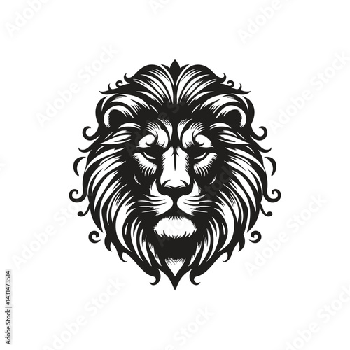 lion head vector illustration