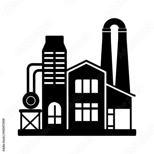Industrial Dryer silhouette vector