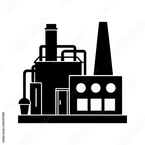 Industrial Dryer silhouette vector