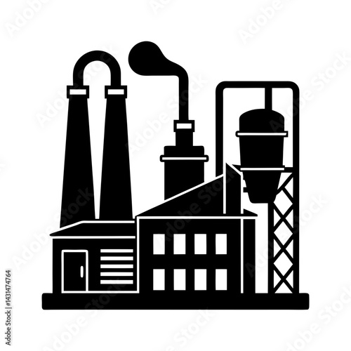 Industrial Dryer silhouette vector