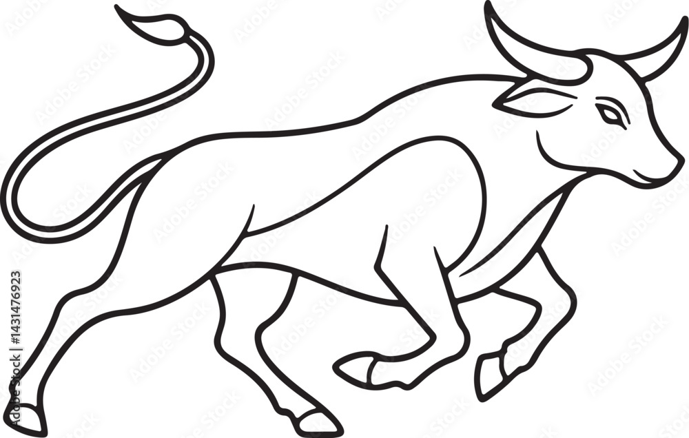 Fototapeta premium Cow simple icon. Vector ICON all icon Viktor.