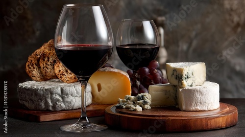 Sophisticated Wine and Cheese Pairing Showcases Flavors in an Elegant Setting