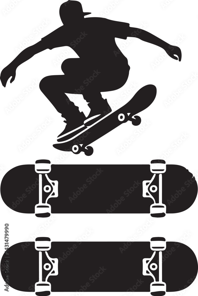 Obraz premium Skateboard vector