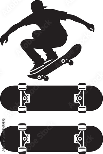 Skateboard vector
