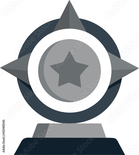 star award with ribbon