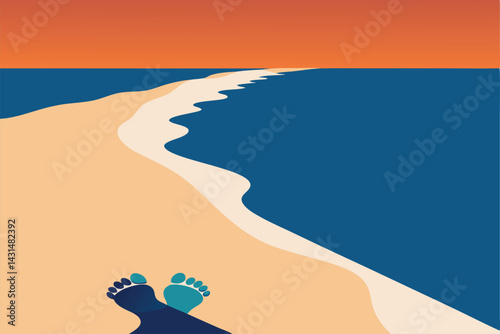 close-up-of-toes-in-the-sand--ocean-ahead--