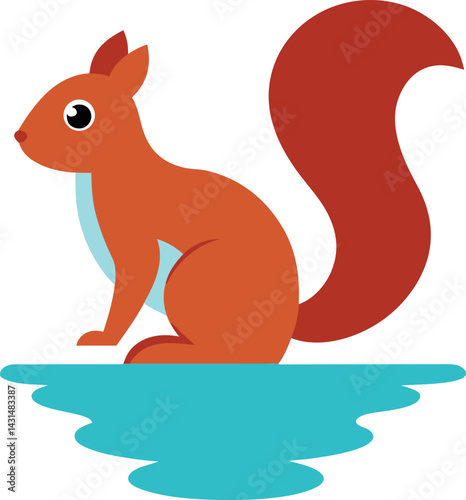 squirrel with acorn