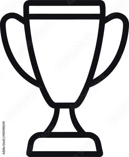 gold cup isolated on white