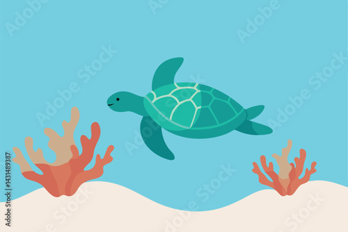 crystal-clear-water-with-a-sea-turtle-swimming-gra 