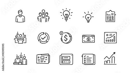 Startup Funding line art visual representing early stage capital