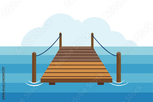 floating-ocean-dock-with-wood-planks--ropes--and-h.eps