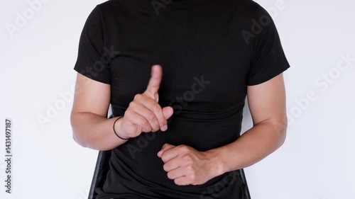 Sign language that says 