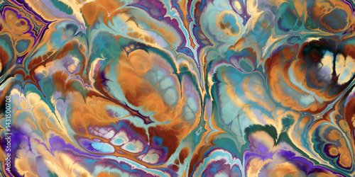 tan brown teal purple marbled seamless tile pattern