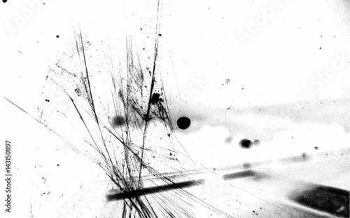 A textured overlay mimics the look of worn and overexposed film, featuring scratches and light streaks that evoke nostalgia and a sense of faded memories.