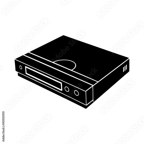 Blu-ray Player silhouette vector