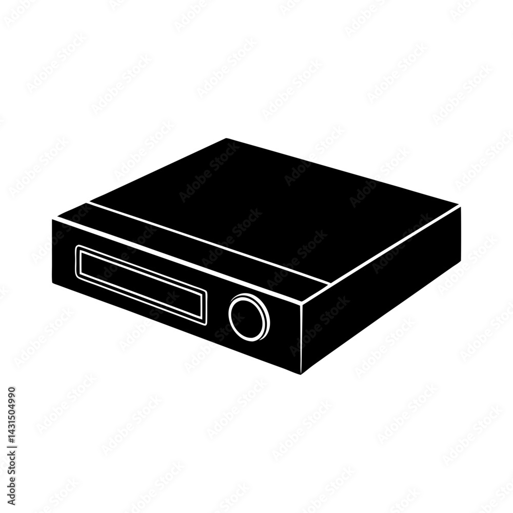 Obraz premium Blu-ray Player silhouette vector
