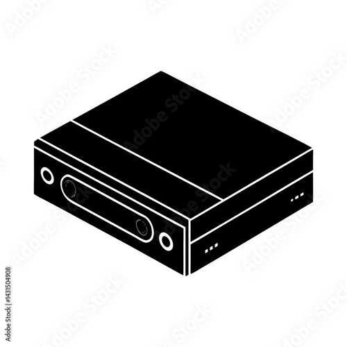 Blu-ray Player silhouette vector